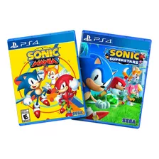 Combo Sonic Mania + Sonic Superstars Ps4 Midia Fisica