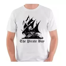 Camiseta Masculina Poliester The Pirate Bay Piratebay