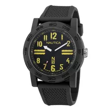 Reloj Nautica N83 Con Correa En Poliuretano Negro Negro