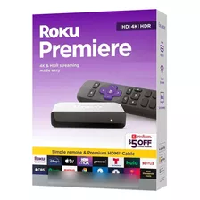 Dispositivo De Streaming Roku Premiere Hd / 4k / Hdr