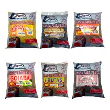 Kit 6 Massa Para Pesca Bigua 500g Melhores Sabores Pesqueiro