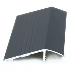 Perfil Redutor Preto Com Base Flex Piso Laminado 1 Metro