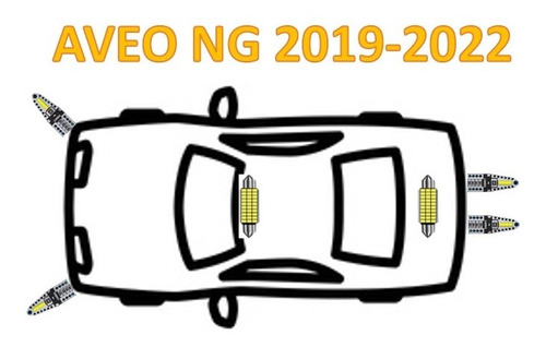 Kit Led Interiores Chevrolet Aveo Ng 2019 2020 2021 2022  Foto 3