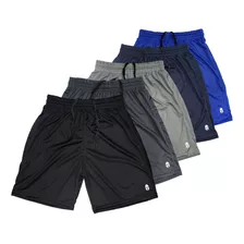 Kit 5 Shorts Calção Futebol Academia Treino Corrida Crossfit