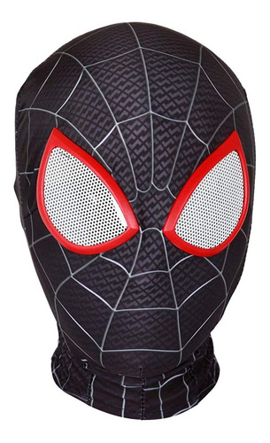 Máscara De Spiderman Tony Remy 3d De Licra Negra 