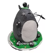 Torta Temática Totoro Parado Con Estructura 