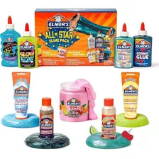 Kit Elmers Slime Estrellas De Coleccion All Stars X 9 Piezas