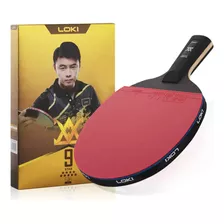 Paleta Ping Pong Loki 9 Estrellas Profesional Fibra Carbono