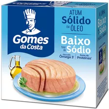 Atum Sólido Em Óleo Gomes Da Costa Baixo Teor De Sódio Caixa 170g