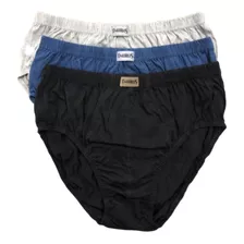 Cueca Slip Tamanhos Grandes Kit C/3 G7 Á G9