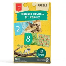 Puzzle Didáctico Infantil Contando Animales Del Uruguay Pika