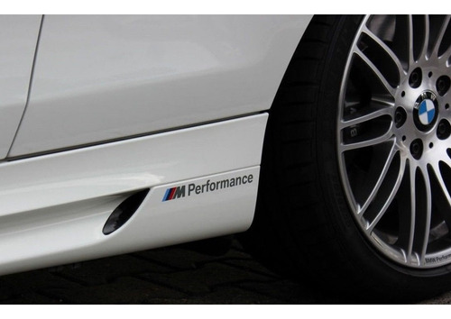 Stickers Bmw M Performance 2 Pzas Para Facias Estribos 325i Foto 3