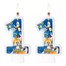 Número 11 - Vela Sonic - Para Bolo, Aniversário E Festa