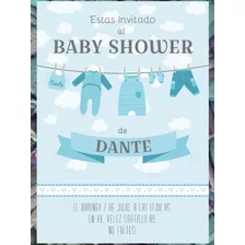 20 Invitaciones Baby Shower Bautismo Primer Año Cumpleaños