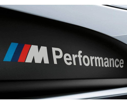 Stickers Bmw M Performance 2 Pzas Para Facias Estribos 325i Foto 4