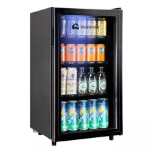 Mini Refrigerador Frigobar Acero Inoxidable Portatil Negro