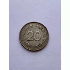 Moneda De 20 Centavos De Sucre De Ecuador Del Año 1959