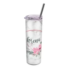 Vaso Termico Tumbler Tumb7 Marmol Y Flores 600 Ml