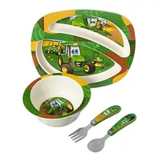 Plato John Deere Johnny Tractor And Friends Feeding Juego De