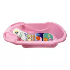 Banheira Ergonômica Safety & Comfort Rosa Bebê - Tutti Baby