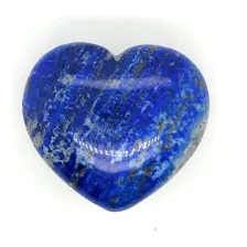 5 Cm - 1 Pza De Corazón Cuarzo Lapis Lazuli Natural 