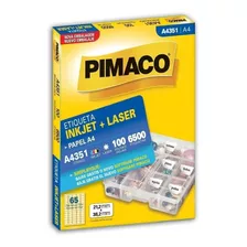 Etiqueta Pimaco Inkjet + Laser - A4351 02180