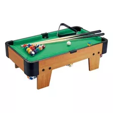 Juego Mesa De Billar Pool Mini Real Con Tacos Y Bolas 