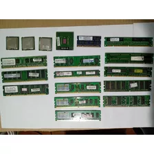 Memória Ram Markvision Lote Com 14 Memórias + 4 Processador 