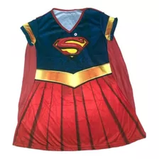 Fantasia Infantil Super Girl Com Capa 