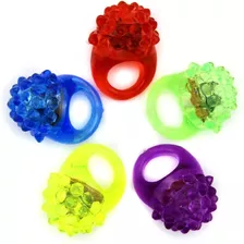 Anillos Con Luz Led, En Goma X 12 Unidades