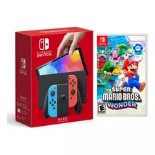Consola Nintendo Switch Oled Neon + Super Mario Wonder