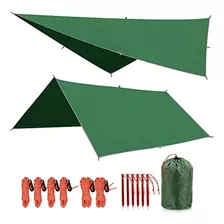 Redcamp Hammock Rain Fly Camping Tarp Impermeable, 10x10ft L