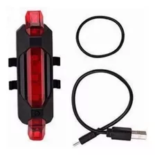 Sinalizador Traseiro Bicicleta Led Ciclismo Usb Recarregável