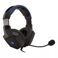 Headset Gamer Hp H320gs 7.1 Com Led - Preto E Azul