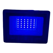 Kit 2 Refletor Holofote Led Cor Azul 50w Prova D'água Bivolt