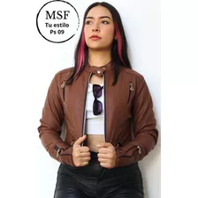 Chaqueta Para Dama En Cuero Sintético Importadas