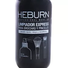 Heburn Spray Limpiador De Brochas Y Pinceles Cod 136 X 200cc Color Negro