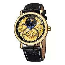 Forsining Hombres Relojes Automáticos Tourbillon Esqueleto R