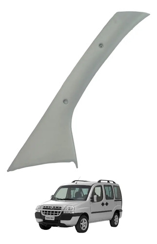Acabamento Coluna Parabrisa Direito Fiat Doblo 2003 A 2010 Branco