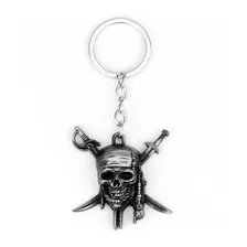 Piratas Del Caribe - Llavero Jack Sparrow Craneo Calavera