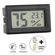 Termometro Medidor Medir Medição Temperatura Umidade Embutir