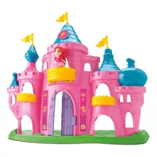 Castelo De Princesa Judy Com Boneca E Móveis Rosa Samba Toys