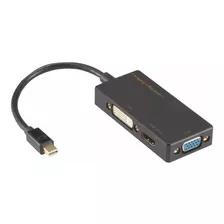 Siig Mini Displayport A Vga/dvi-d/hdmi 4k 3 In 1 Adaptador C