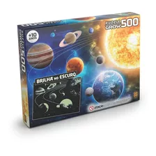 Puzzle 500 Peças Sistema Solar - Brilha No Escuro - Grow