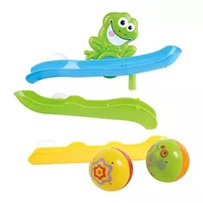 Playgo Froggy Pond Tumber Con Toboganes De Succion De Pared