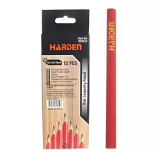 Lápiz Carpintero Albañil Ovalado X 12 Harden Profesional