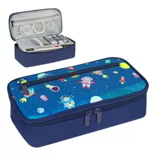 Cartuchera Mesa Ms-f045-1 Estuche Organizador Color Azul