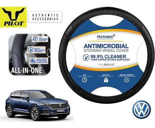 Funda Cubrevolante Negro Antimicrobial Vw Touareg 2011-2022 Foto 4