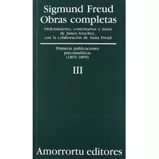 Livro Sigmund Freud Obras Completas Vol Iii Traducción José