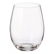 Vaso Copa Sin Tallo Pie 560ml X6 Cristal Bohemia Color Transparente